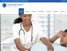 Tablet Screenshot of melchizedekhospital.org